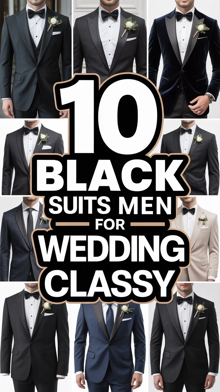🤵 10 Black Suits For Men Wedding Classy