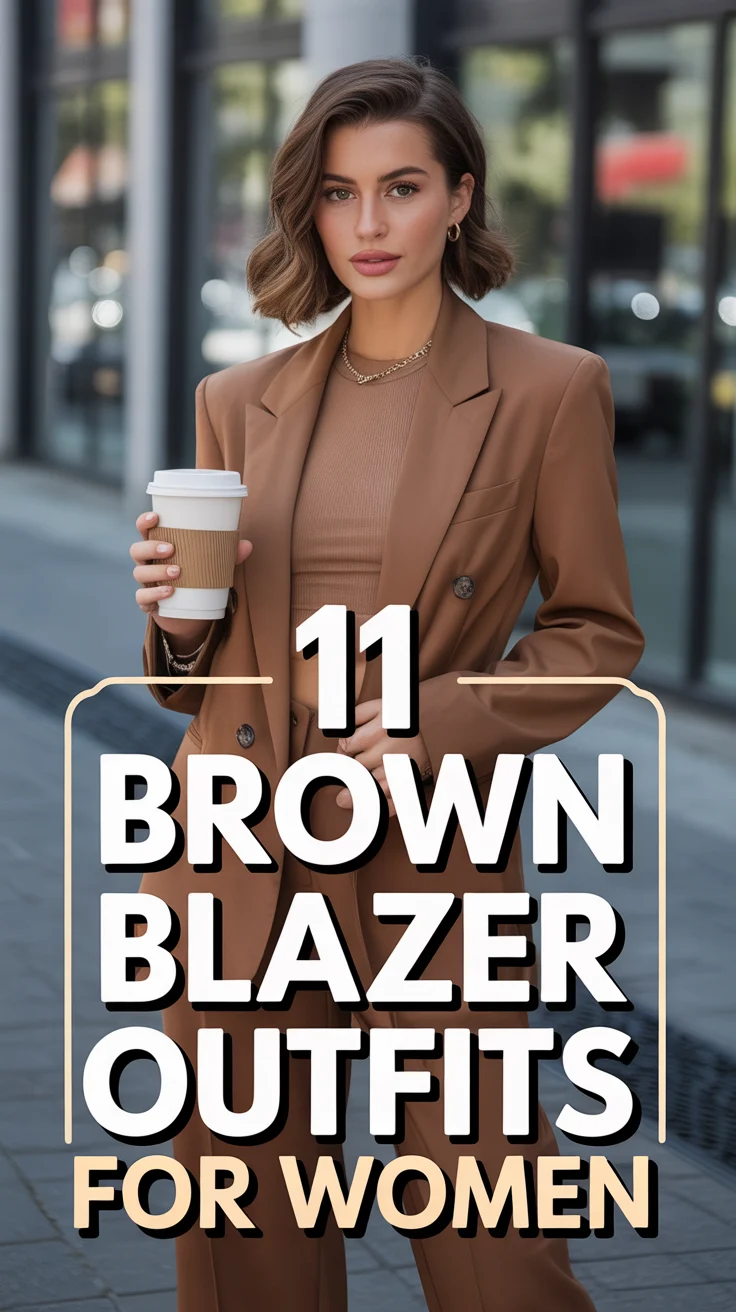 🧥 11 Brown Blazer Outfits For Women