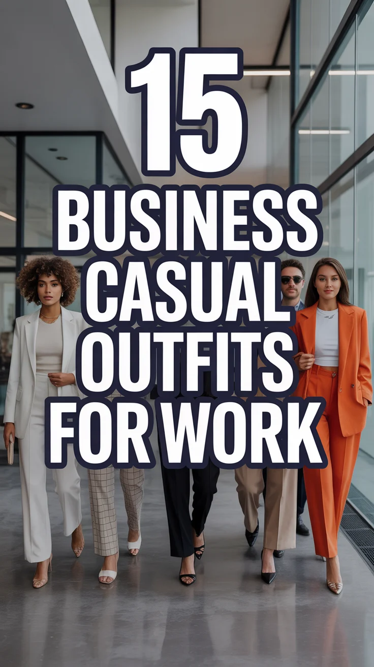 🧥 15 Business Casual Outfits For Work