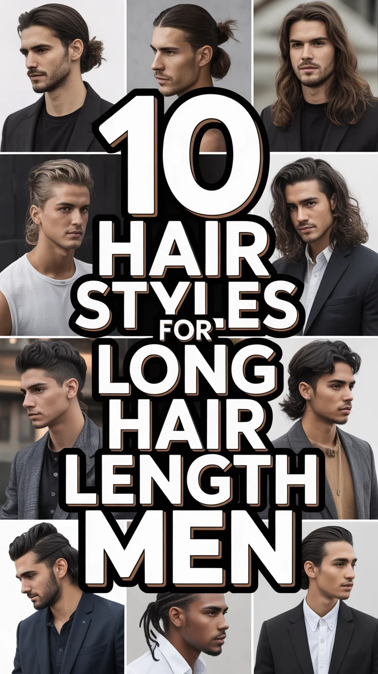 💇‍♂️ 10 Hair Styles For Long Hair Length Men