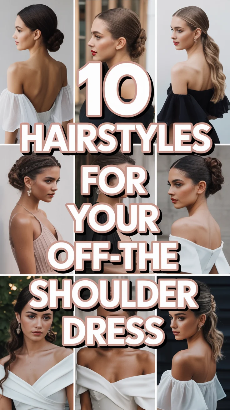 💇‍♀️ 10 Hairstyles For Your Off The Shoulder Dress