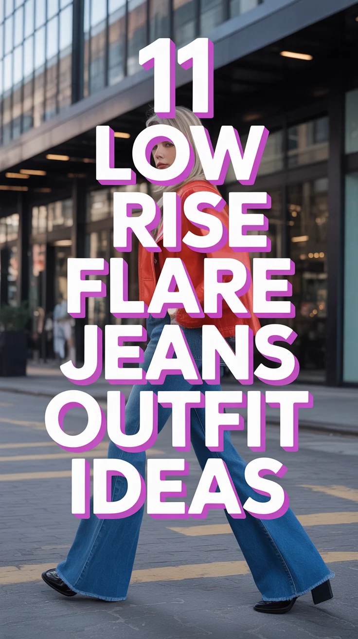 👖 11 Low Rise Flare Jeans Outfit Ideas