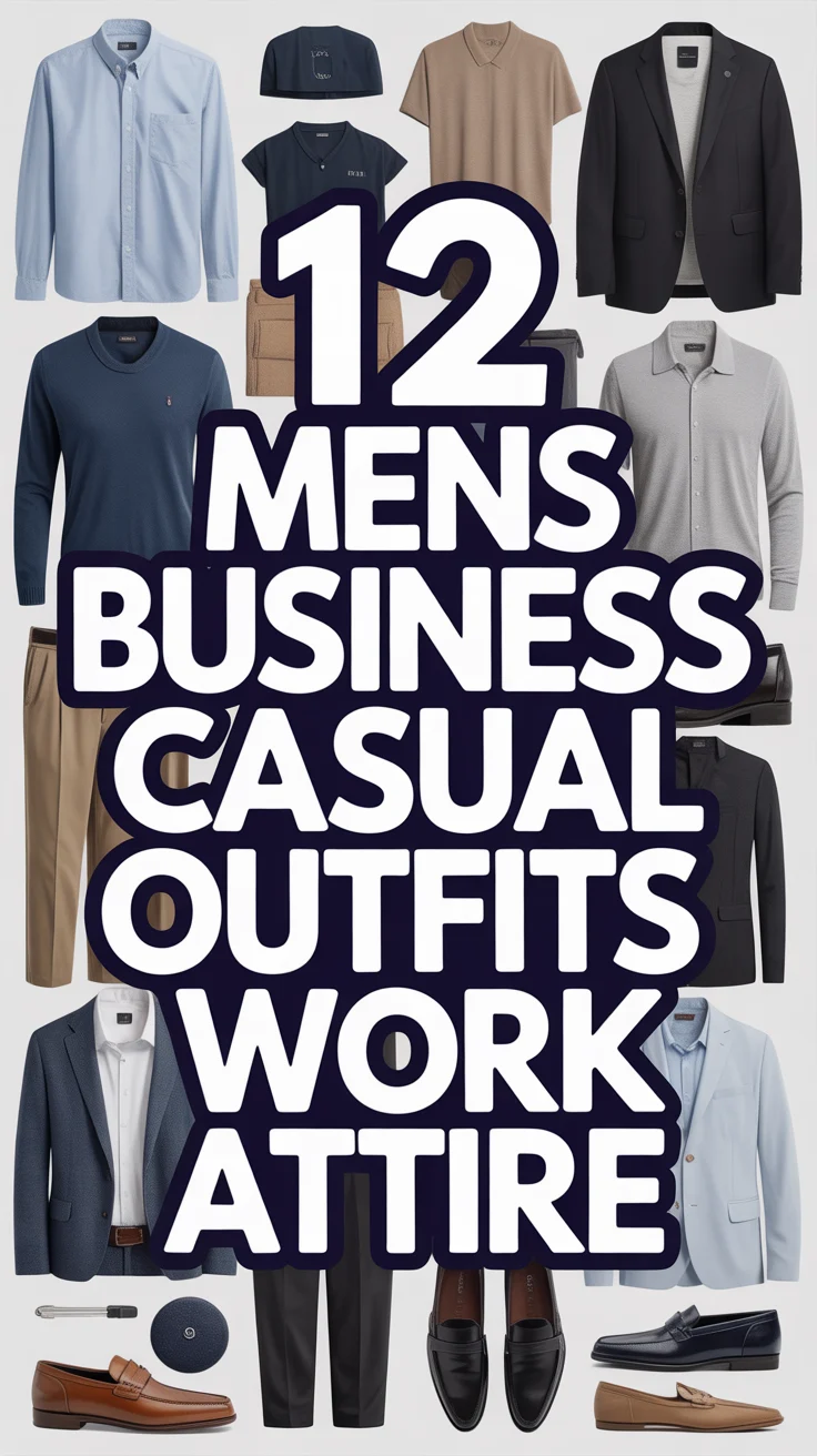 🧥 12 Mens Business Casual Outfits Work Attire