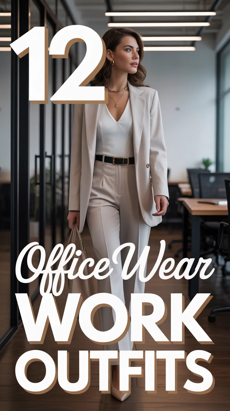 🧥 12 Office Wear Women Work Outfits