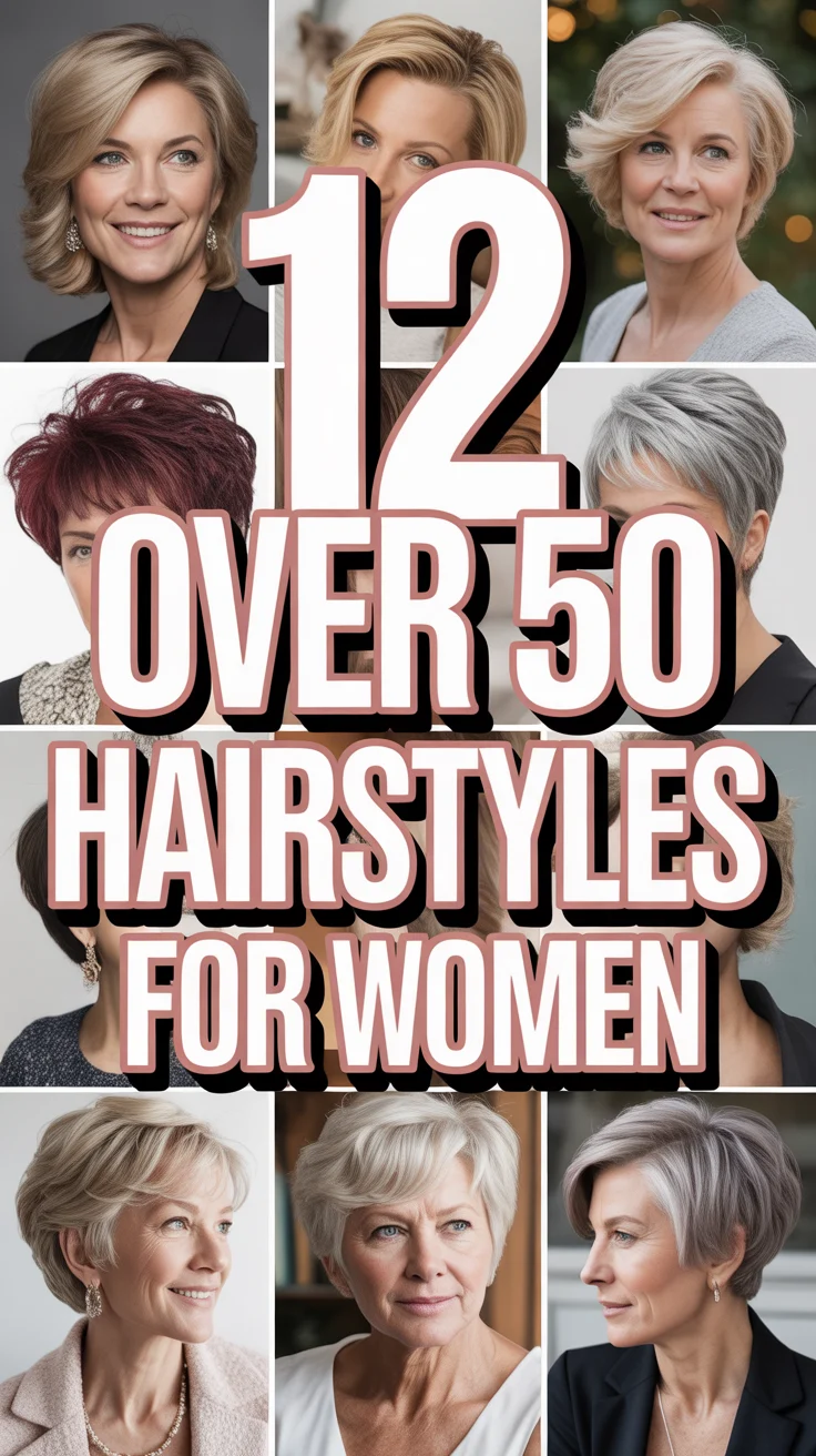 💇‍♀️ 12 Over 50 Hairstyles For Women