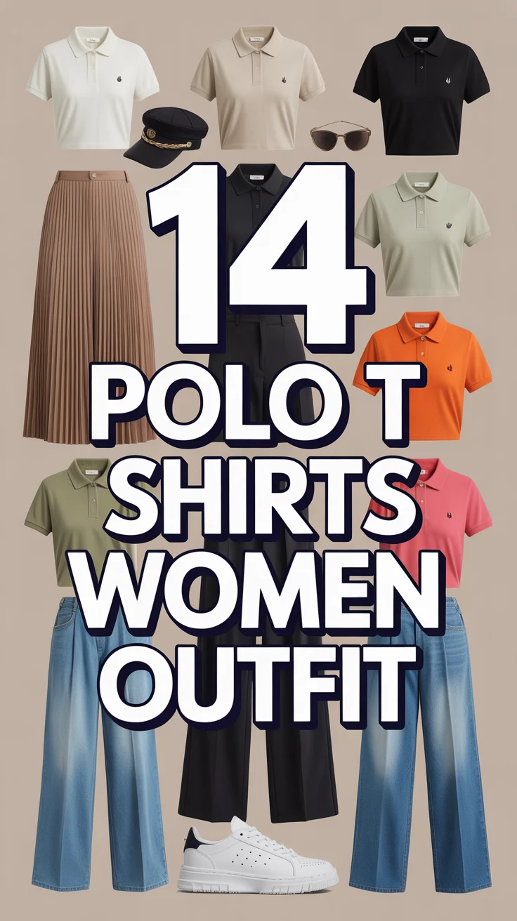 🧢 14 Polo T Shirts Women Outfit