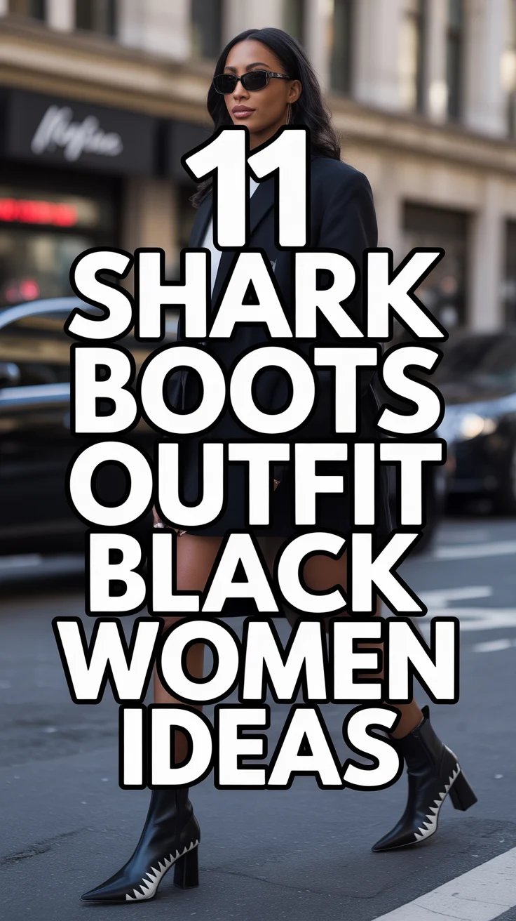 🦈 11 Shark Boots Outfit Black Women Ideas