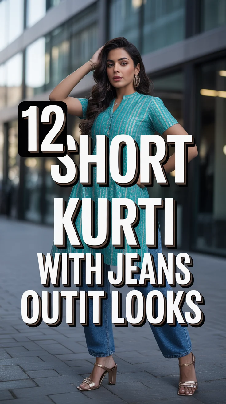 👖 12 Short Kurti with Jeans Outfit Looks