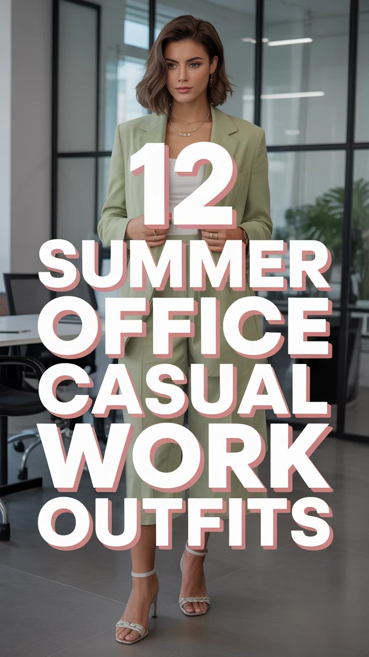 👗 12 Summer Office Casual Work Outfits