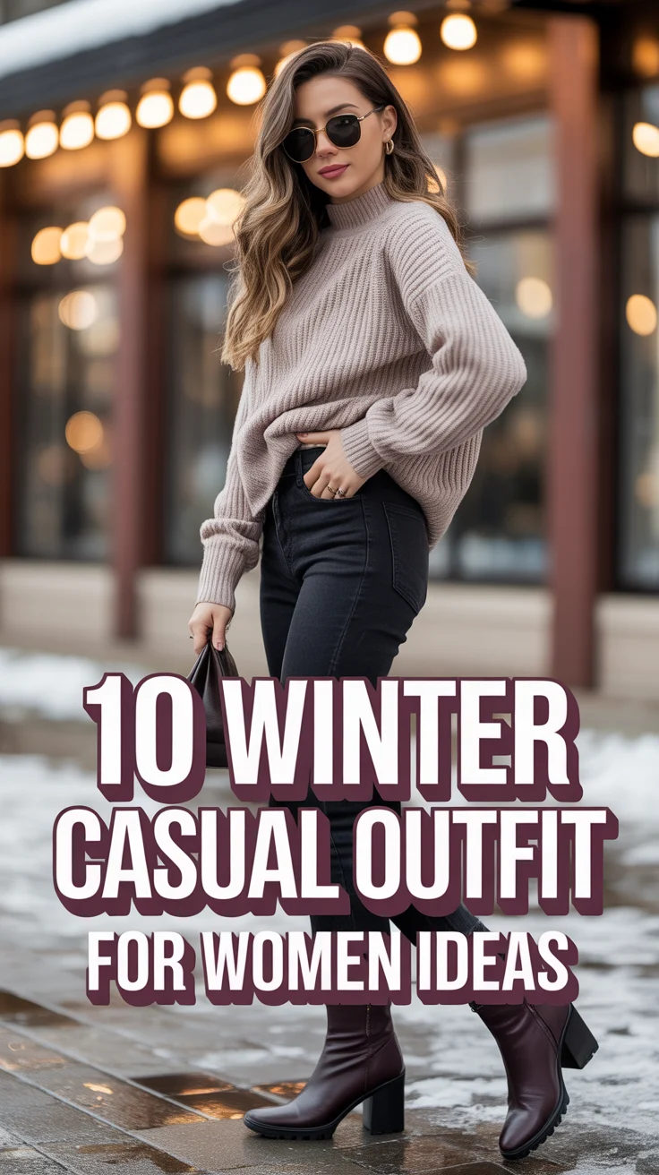 🧣 10 Winter Casual Outfit For Women Ideas
