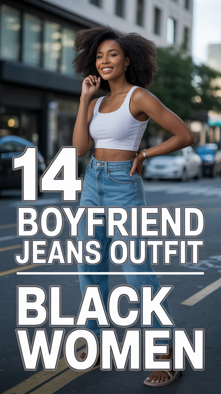 👖 14 Boyfriend Jeans Outfit Black Women