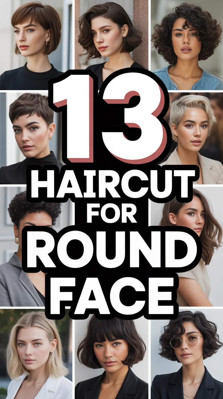 💇 13 Haircut For Round Face