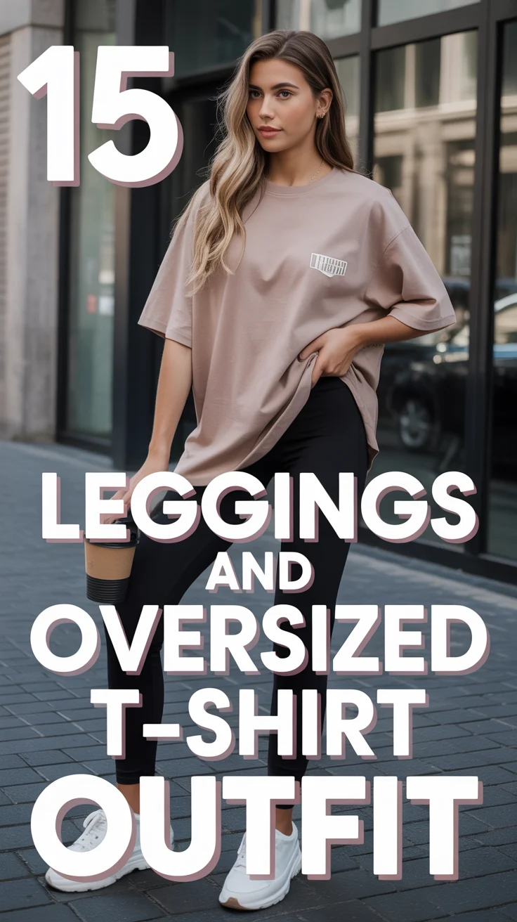 🛋️ 15 Leggings And Oversized Tshirt Outfit