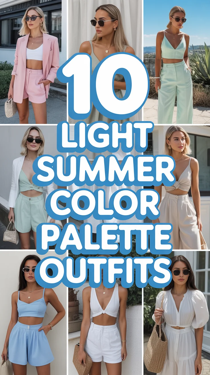 ☀️ 10 Light Summer Color Palette Outfits