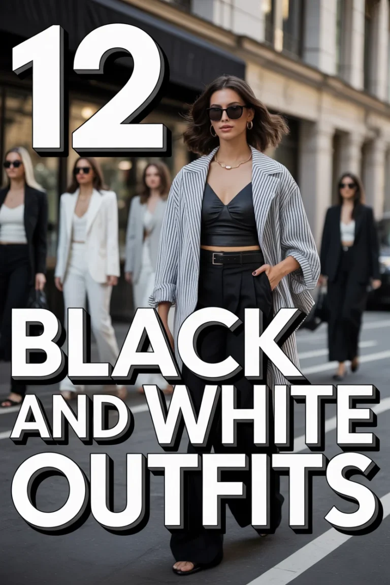 ⚫️ 12 Black And White Outfits
