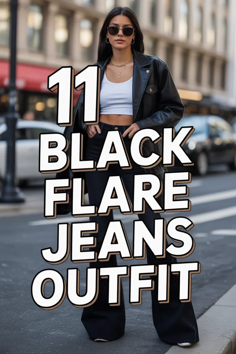 ✨ 11 Black Flare Jeans Outfit