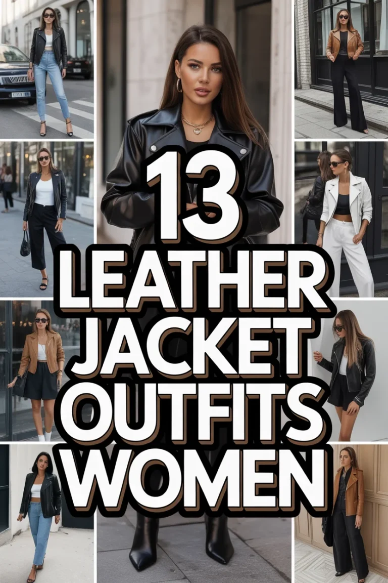 🧥 13 Leather Jacket Outfits Women