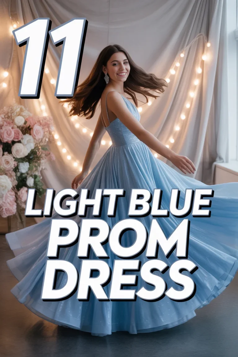 👗 11 Light Blue Prom Dress