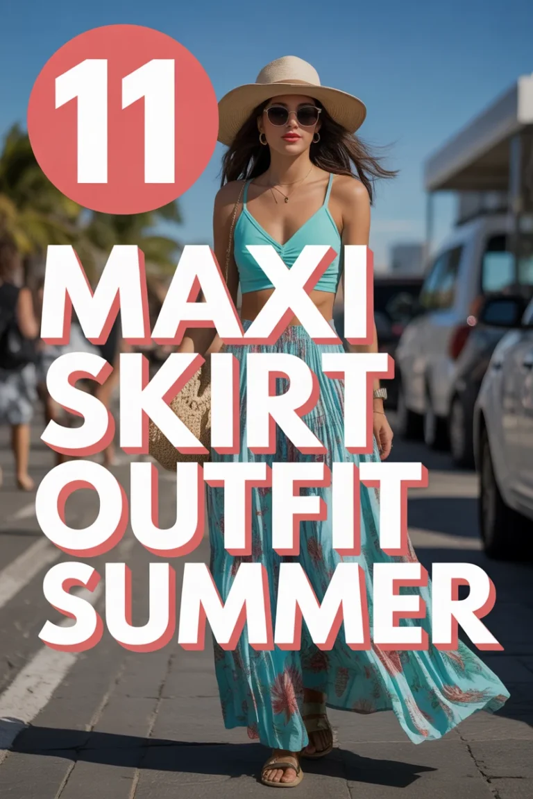 🏖️ 11 Maxi Skirt Outfit Summer