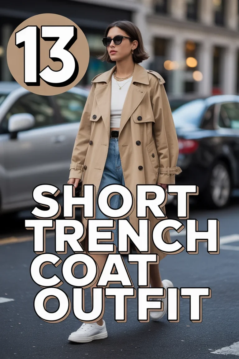 🧥 13 Short Trench Coat Outfit