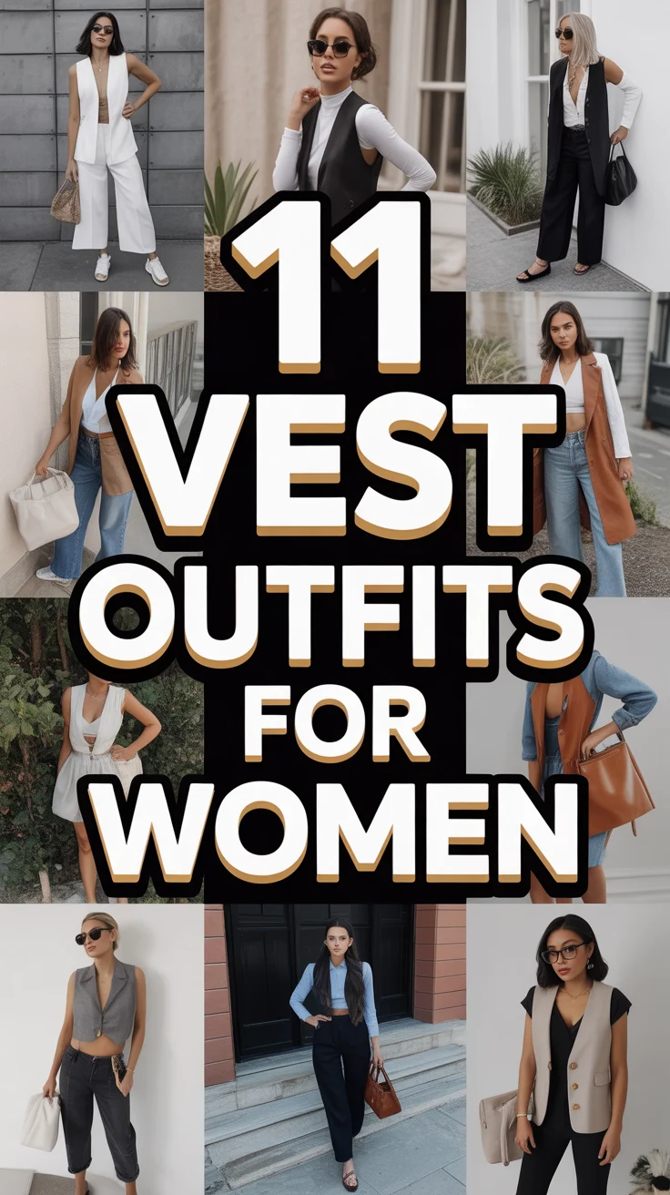🧥 11 Vest Outfits For Women