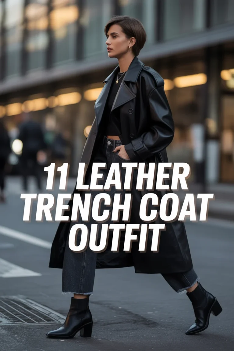 🧥 11 Leather Trench Coat Outfit